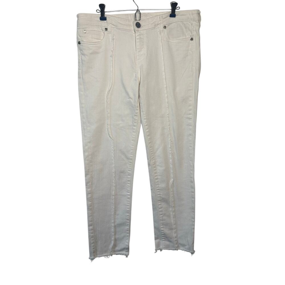 KUT from the Kloth Katy Boyfriend White Jeans